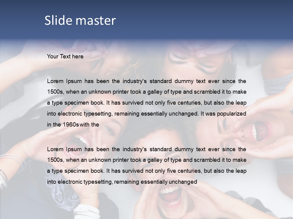 Chair Character Company PowerPoint Template