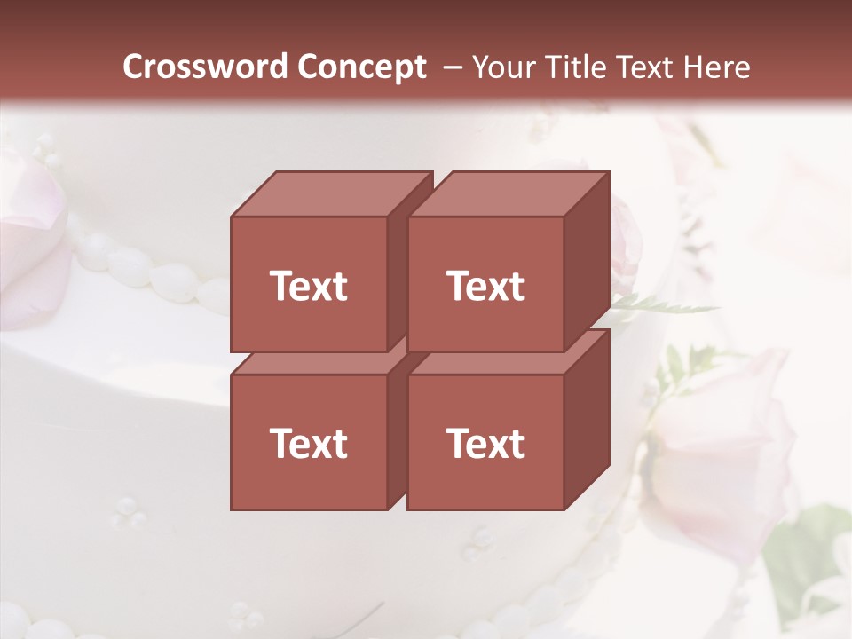 Ivory Roses Celebrate PowerPoint Template