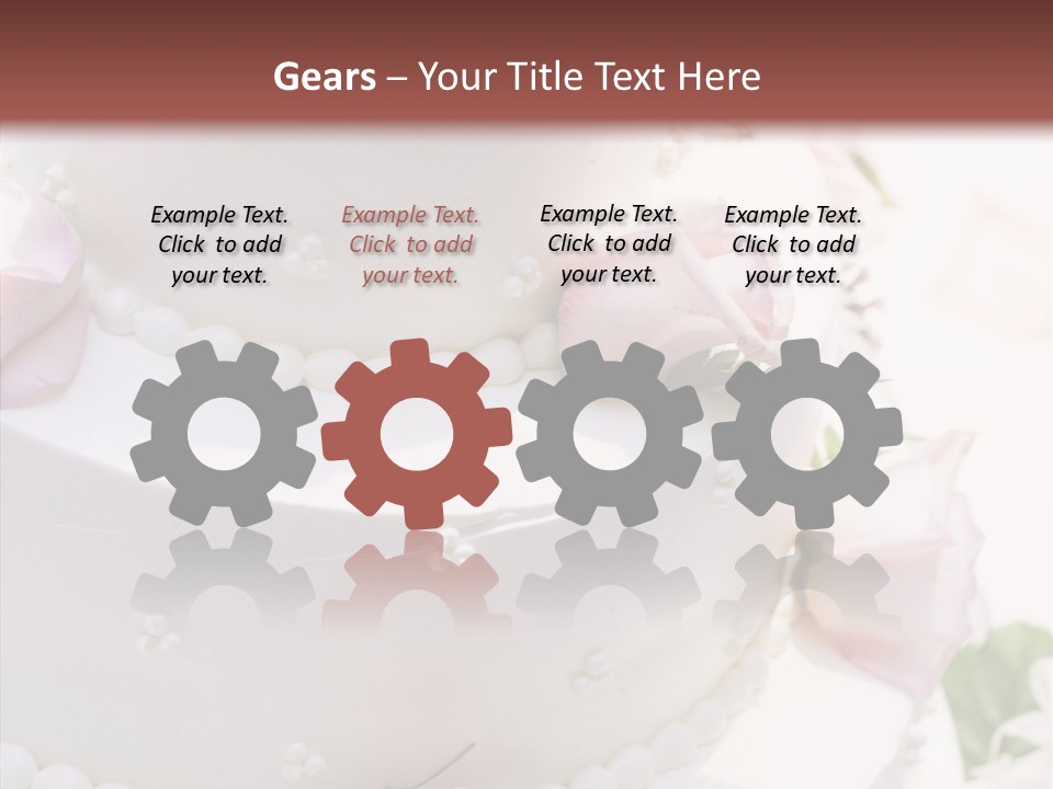 Ivory Roses Celebrate PowerPoint Template