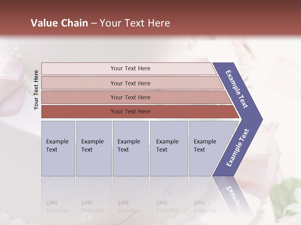 Ivory Roses Celebrate PowerPoint Template