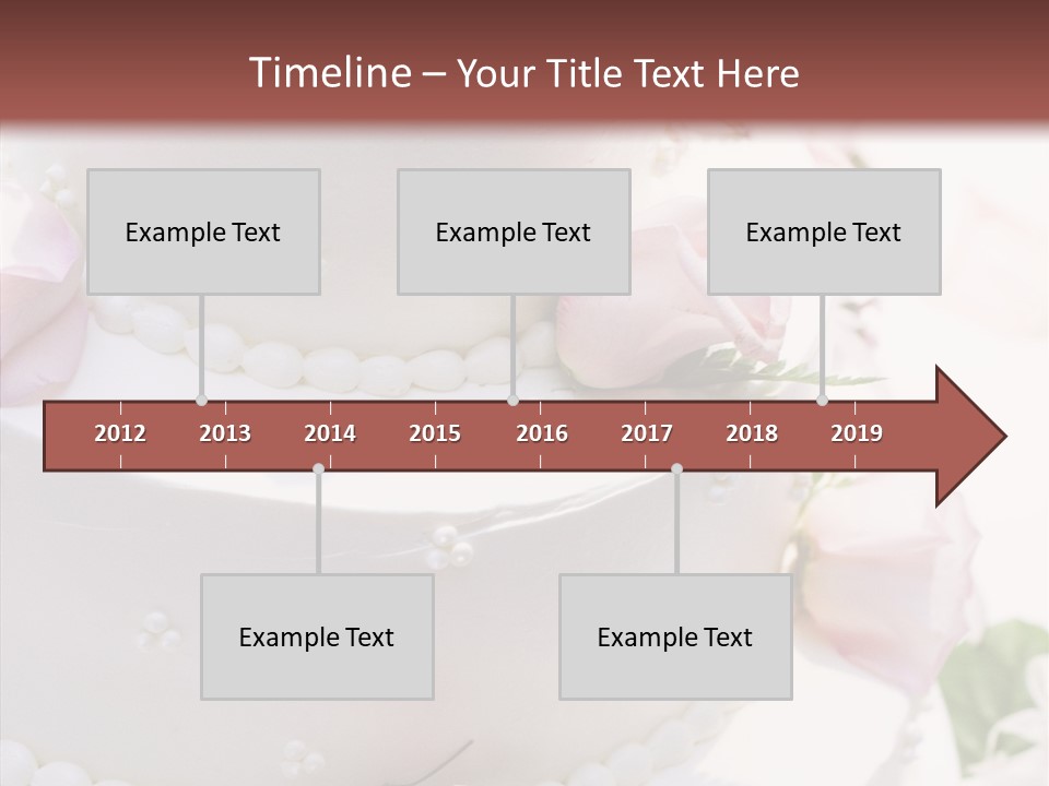 Ivory Roses Celebrate PowerPoint Template
