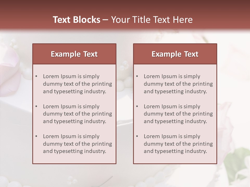 Ivory Roses Celebrate PowerPoint Template
