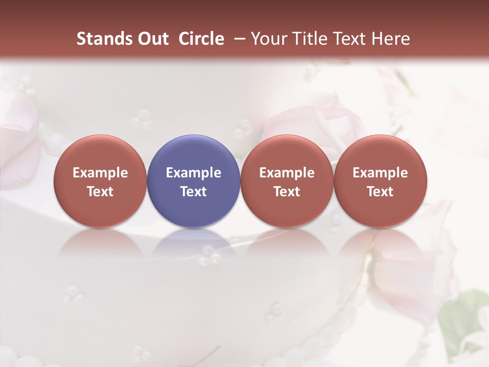 Ivory Roses Celebrate PowerPoint Template