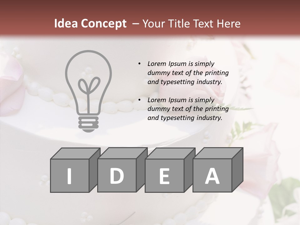 Ivory Roses Celebrate PowerPoint Template