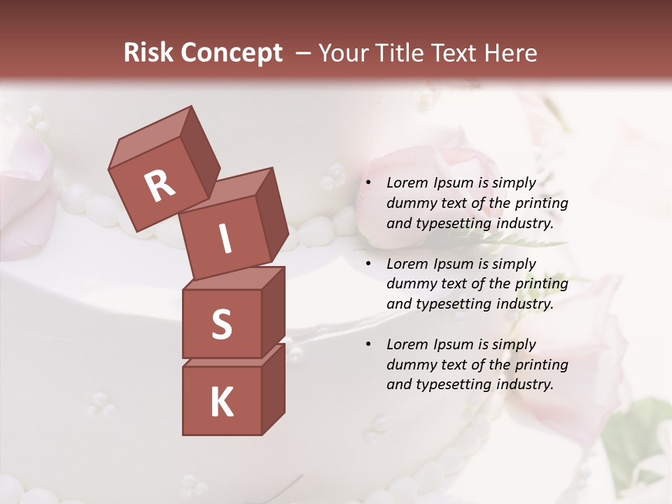 Ivory Roses Celebrate PowerPoint Template