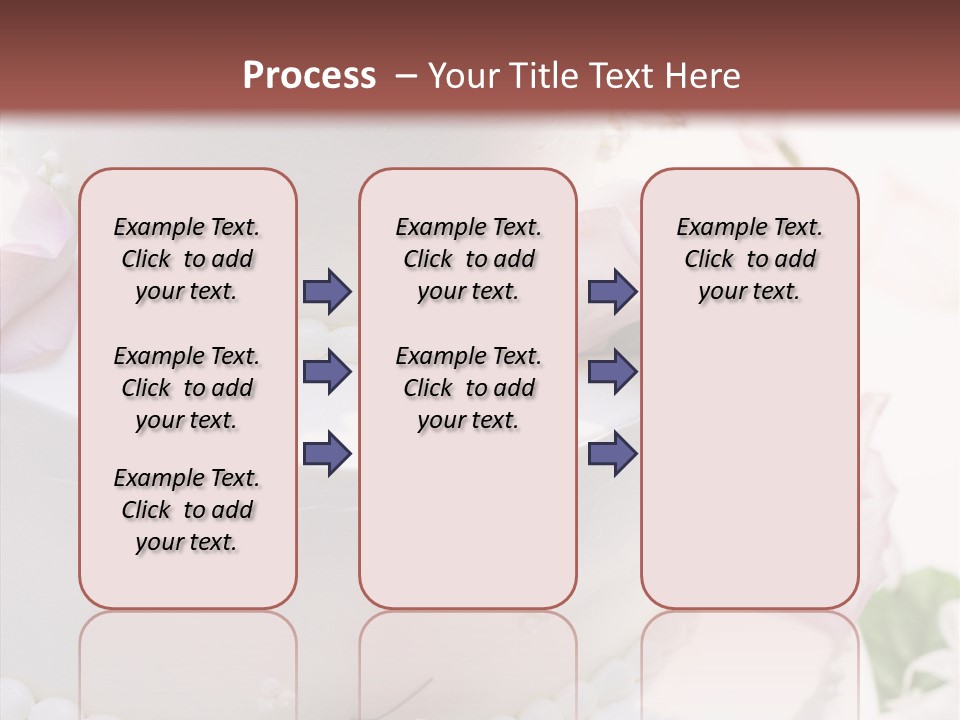 Ivory Roses Celebrate PowerPoint Template