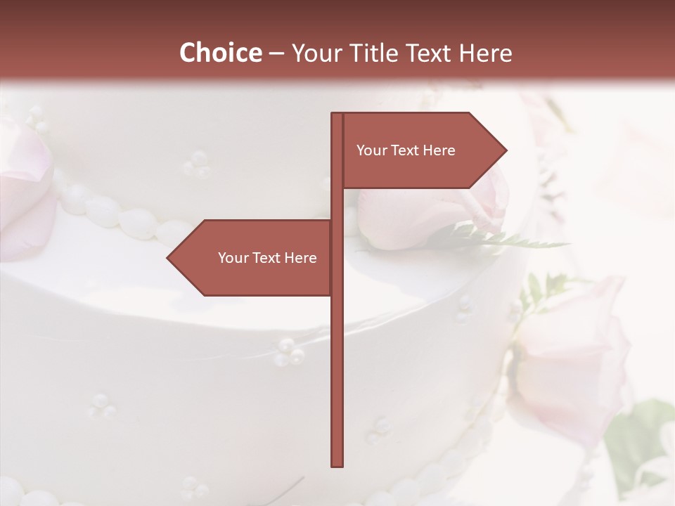 Ivory Roses Celebrate PowerPoint Template