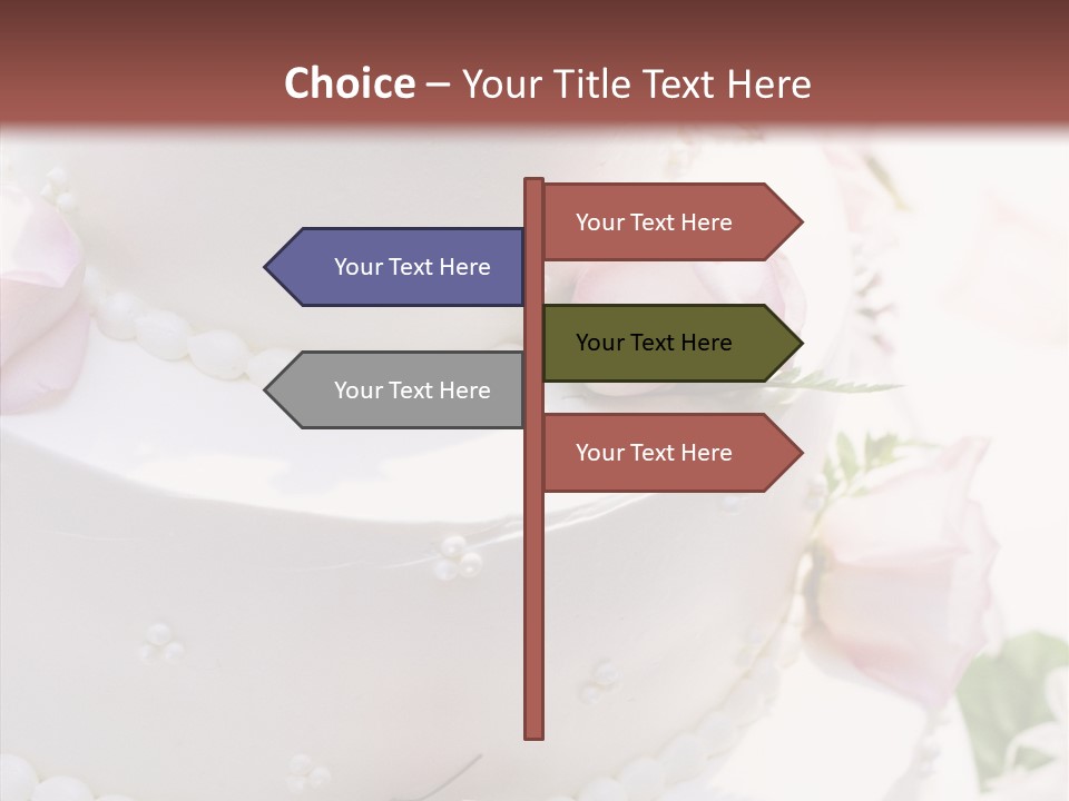 Ivory Roses Celebrate PowerPoint Template