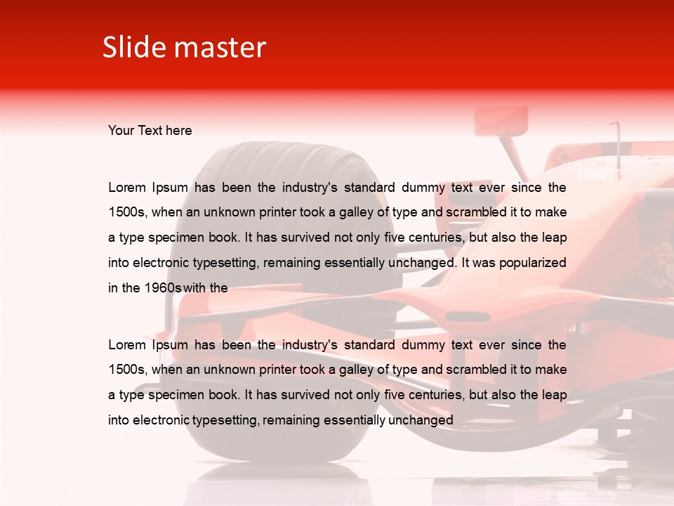 Motor Transport Track PowerPoint Template