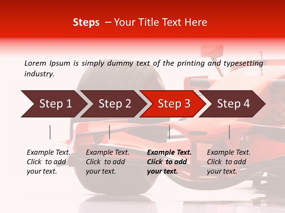 Motor Transport Track PowerPoint Template