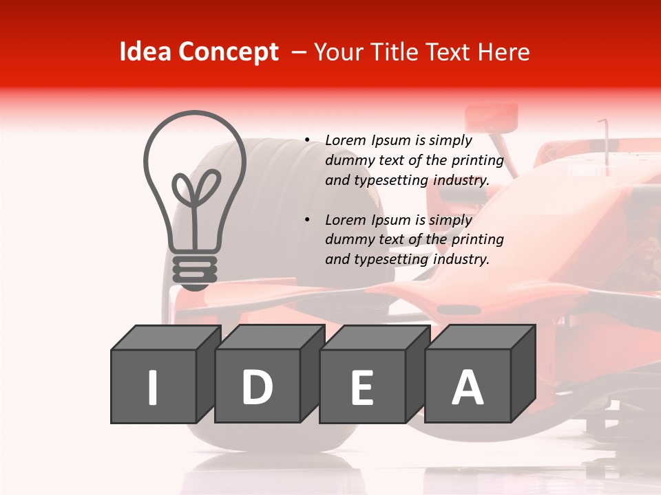 Motor Transport Track PowerPoint Template