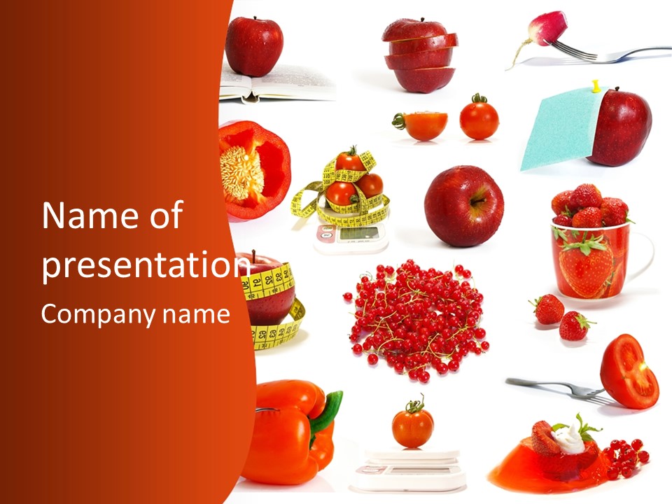 Healthy Collection Salad PowerPoint Template