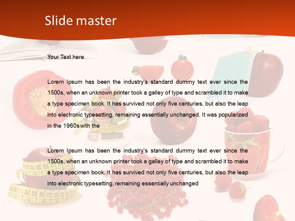 Healthy Collection Salad PowerPoint Template