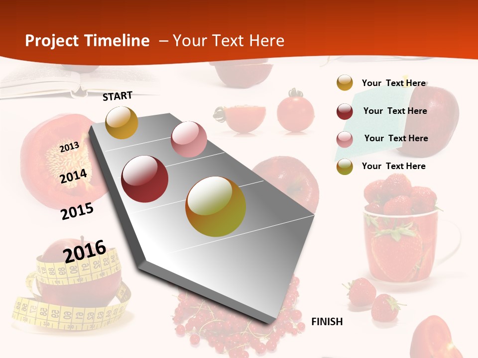 Healthy Collection Salad PowerPoint Template