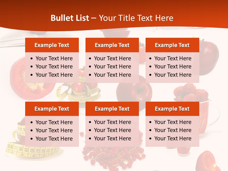 Healthy Collection Salad PowerPoint Template