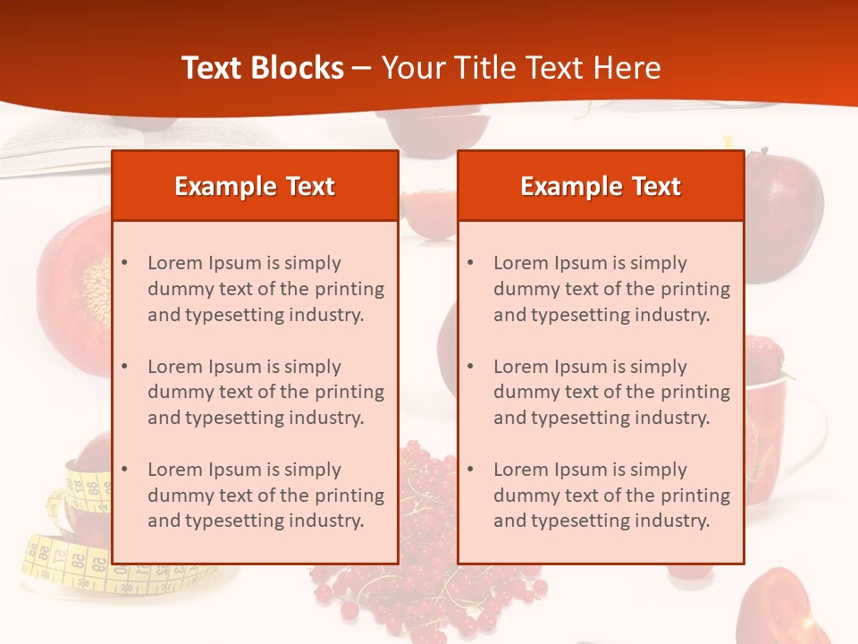 Healthy Collection Salad PowerPoint Template