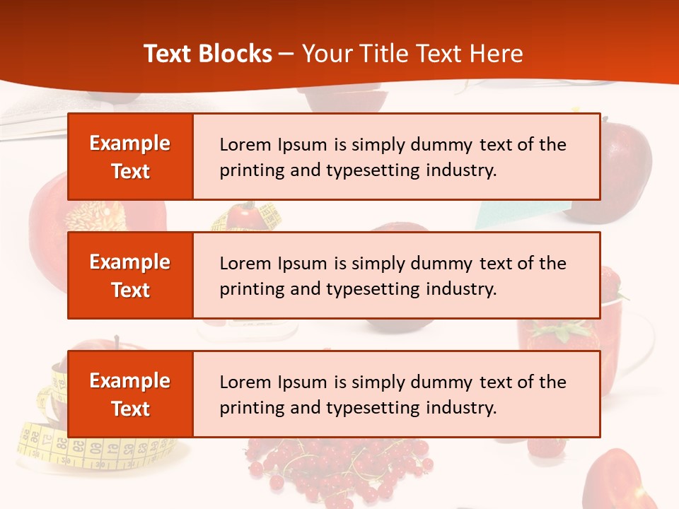 Healthy Collection Salad PowerPoint Template