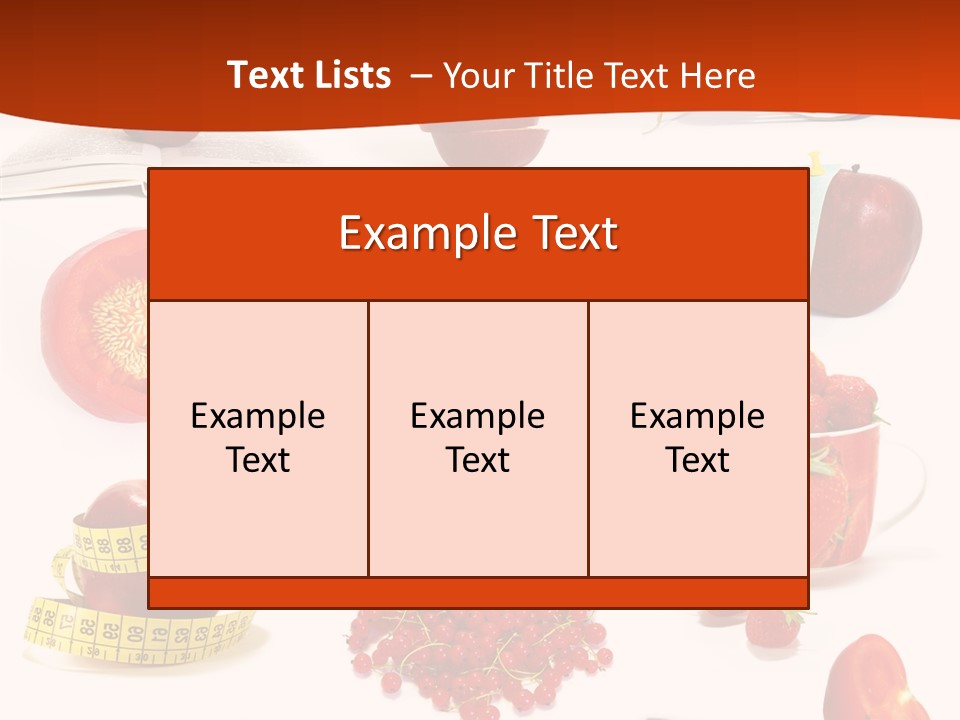 Healthy Collection Salad PowerPoint Template
