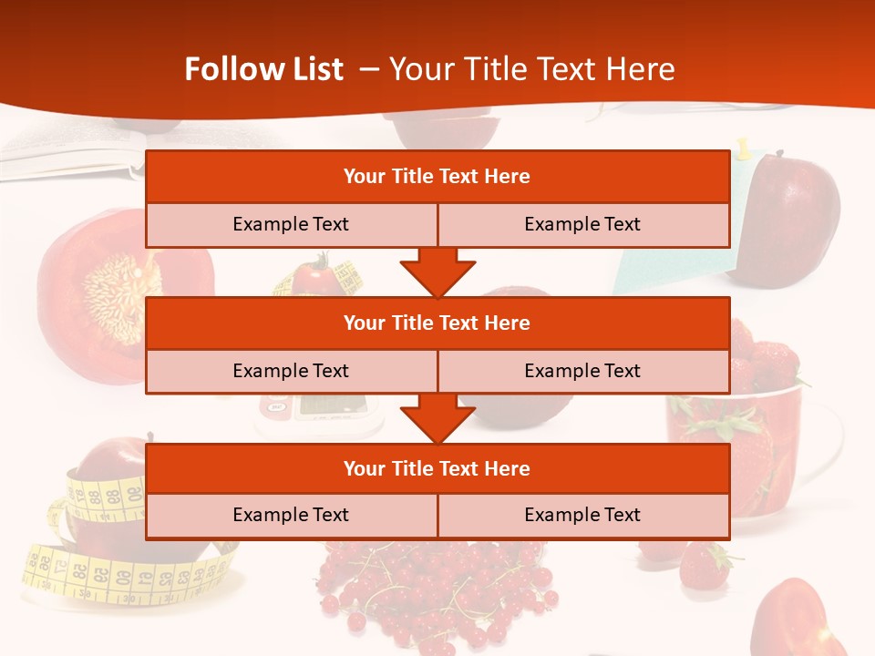 Healthy Collection Salad PowerPoint Template