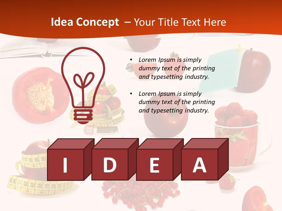 Healthy Collection Salad PowerPoint Template