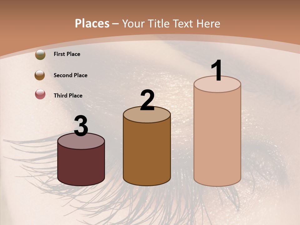 Eyebrow Caucasian Beauty PowerPoint Template