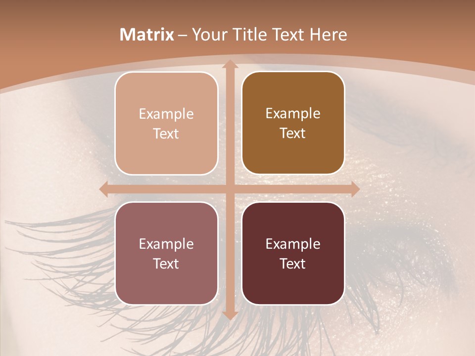 Eyebrow Caucasian Beauty PowerPoint Template