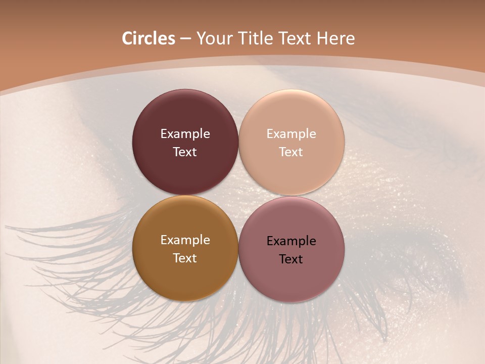 Eyebrow Caucasian Beauty PowerPoint Template