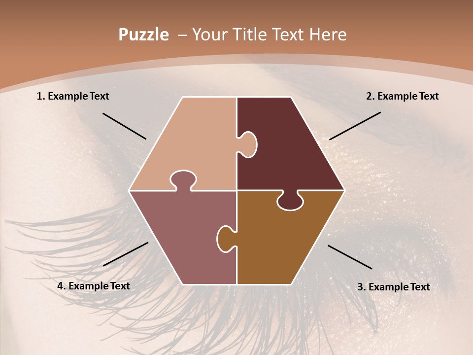 Eyebrow Caucasian Beauty PowerPoint Template