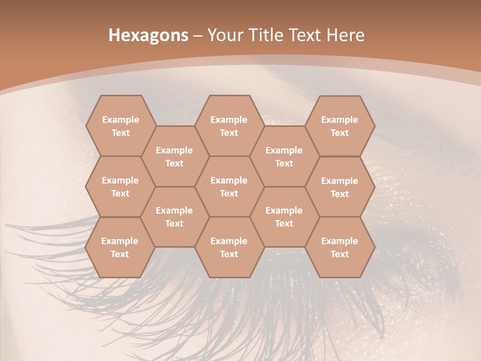 Eyebrow Caucasian Beauty PowerPoint Template