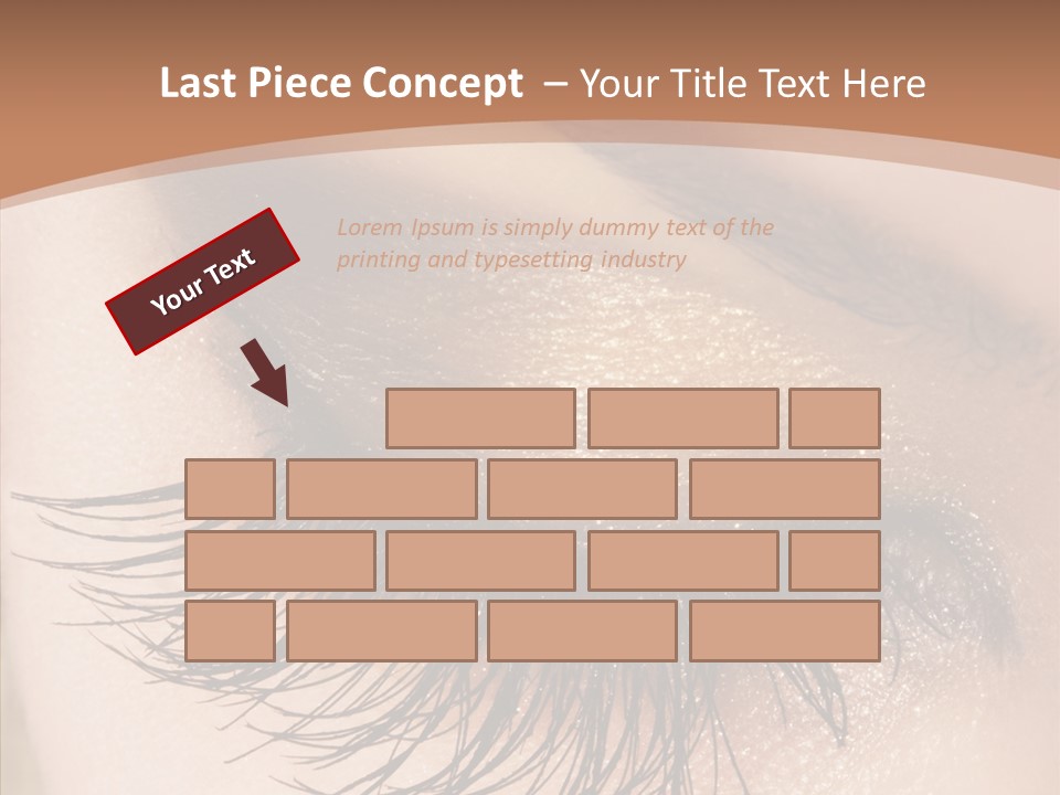 Eyebrow Caucasian Beauty PowerPoint Template