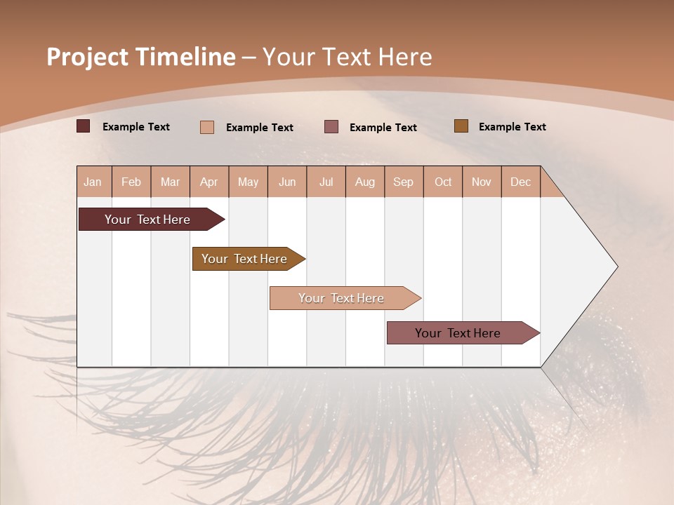Eyebrow Caucasian Beauty PowerPoint Template