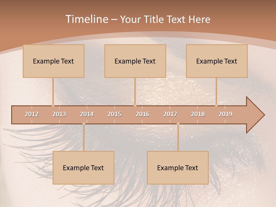 Eyebrow Caucasian Beauty PowerPoint Template