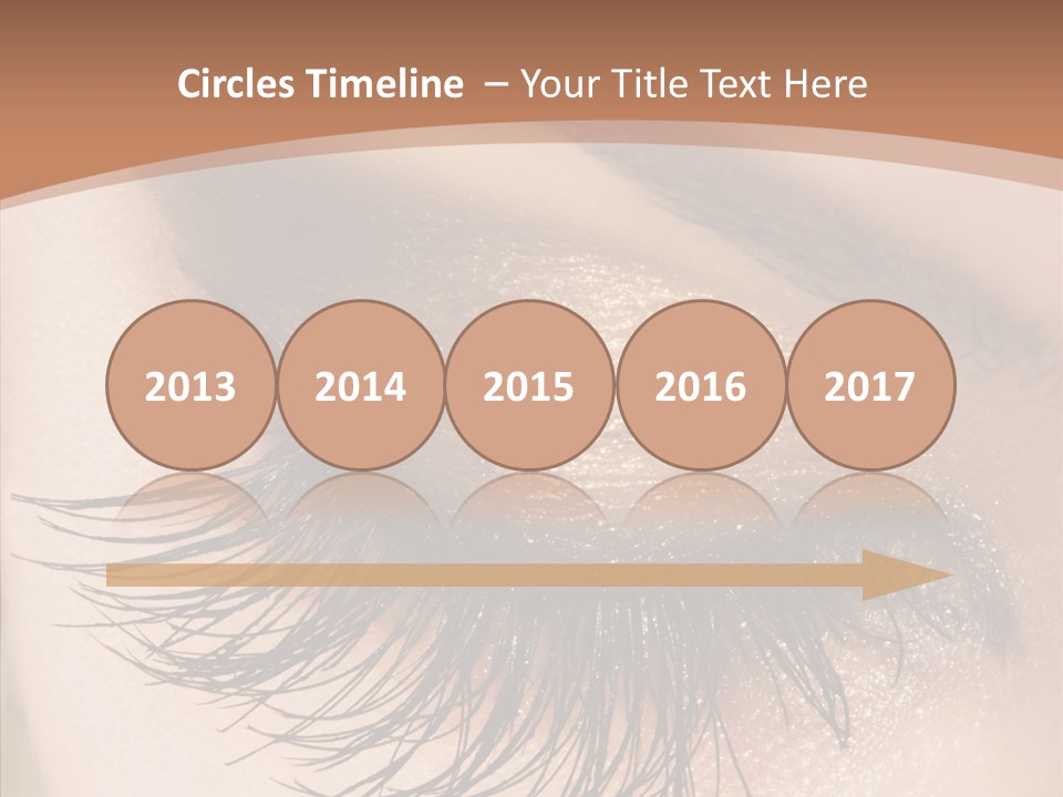 Eyebrow Caucasian Beauty PowerPoint Template