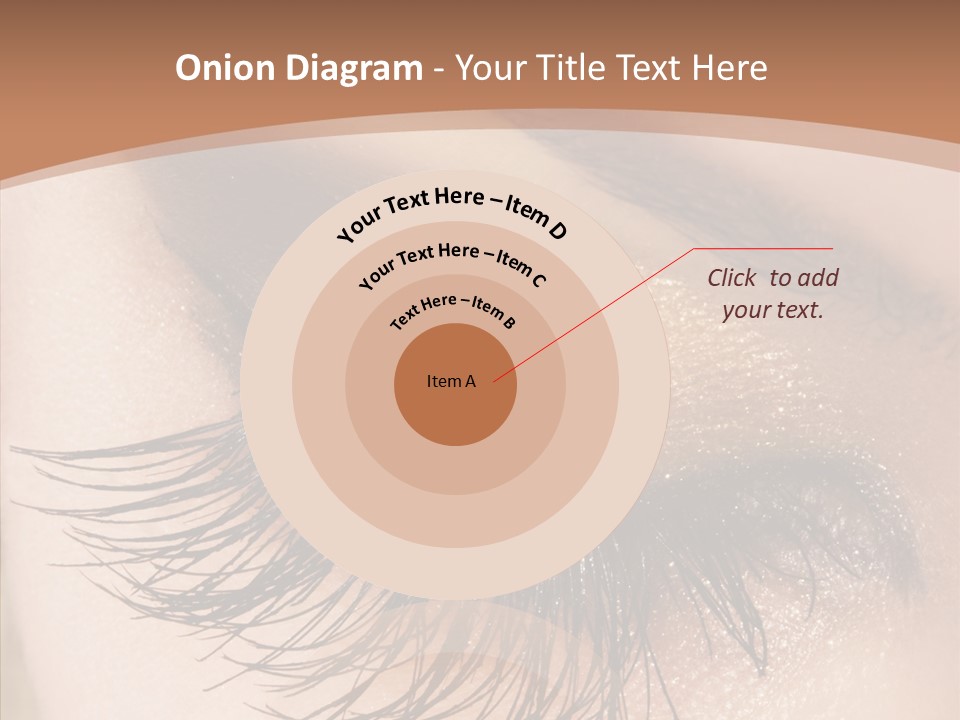 Eyebrow Caucasian Beauty PowerPoint Template