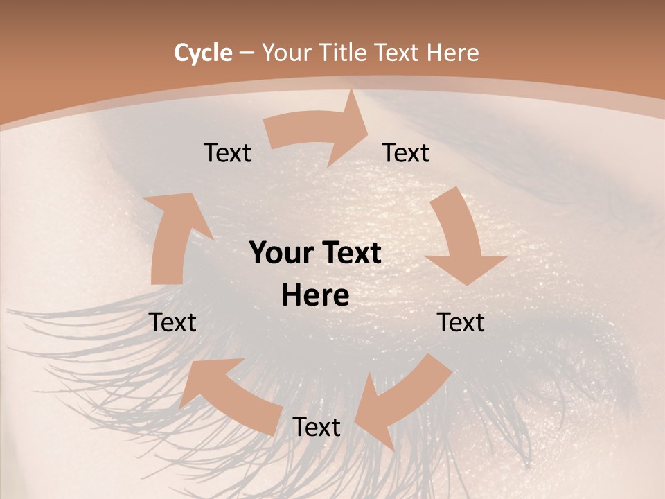 Eyebrow Caucasian Beauty PowerPoint Template