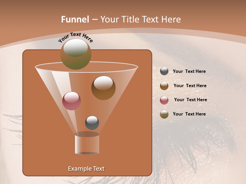 Eyebrow Caucasian Beauty PowerPoint Template