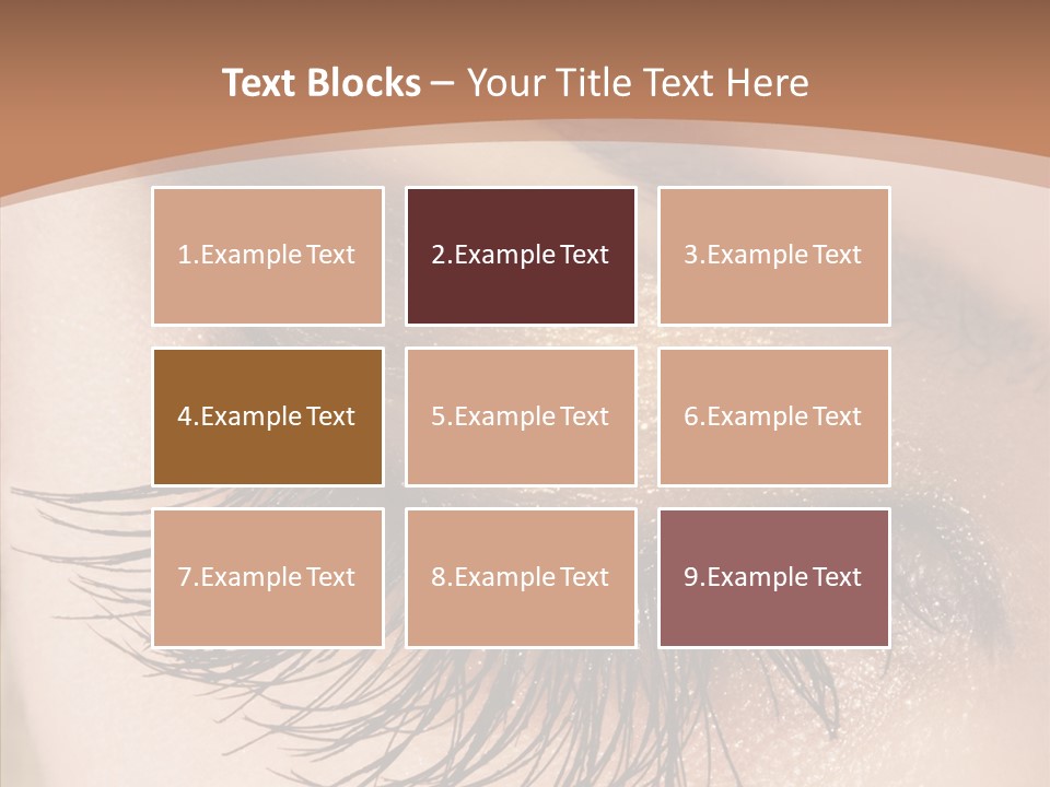 Eyebrow Caucasian Beauty PowerPoint Template