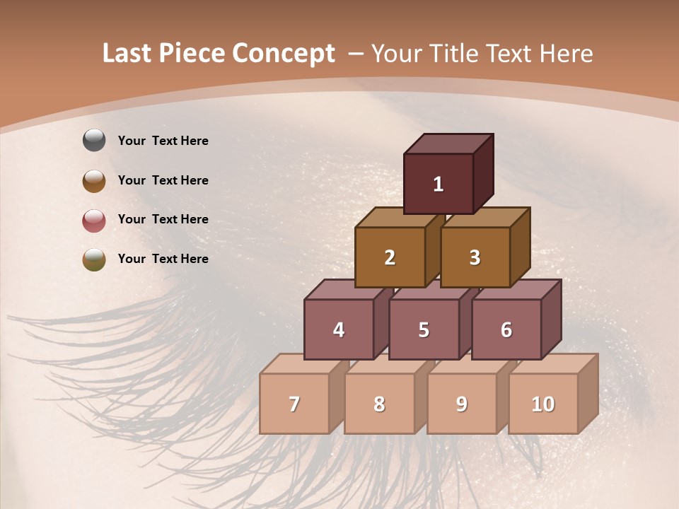 Eyebrow Caucasian Beauty PowerPoint Template