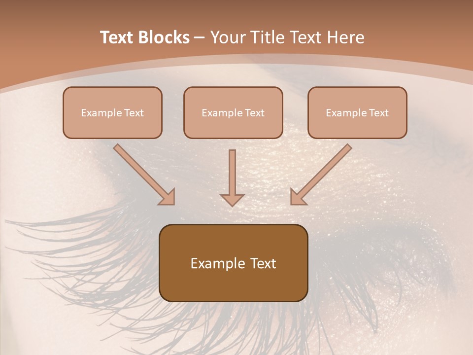 Eyebrow Caucasian Beauty PowerPoint Template