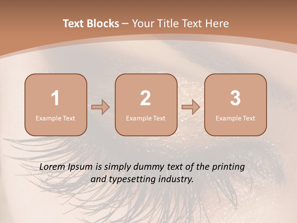 Eyebrow Caucasian Beauty PowerPoint Template