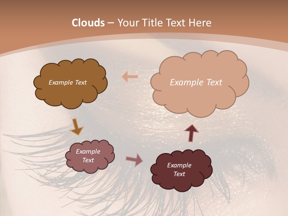 Eyebrow Caucasian Beauty PowerPoint Template