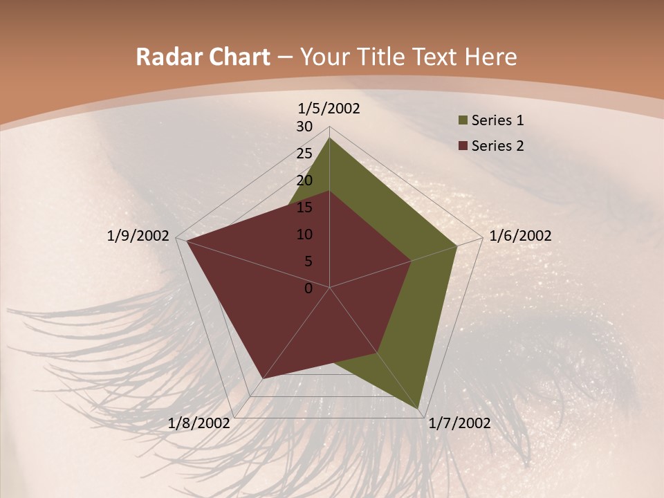 Eyebrow Caucasian Beauty PowerPoint Template