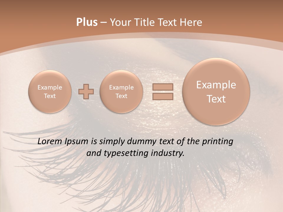 Eyebrow Caucasian Beauty PowerPoint Template