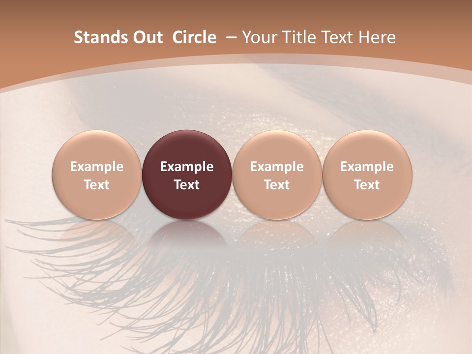 Eyebrow Caucasian Beauty PowerPoint Template