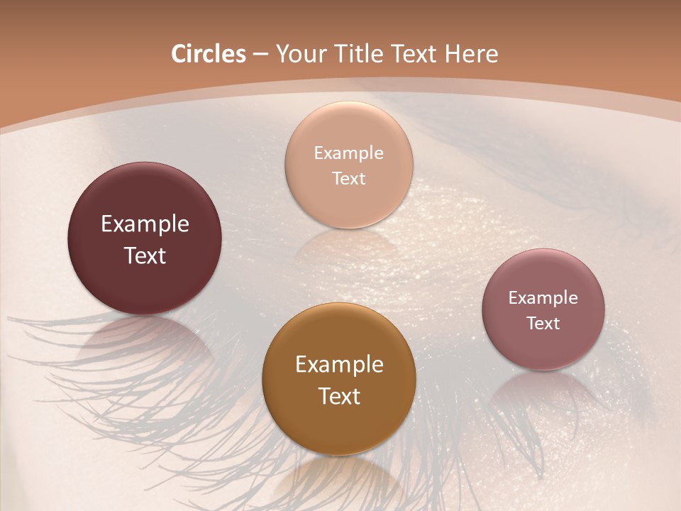 Eyebrow Caucasian Beauty PowerPoint Template