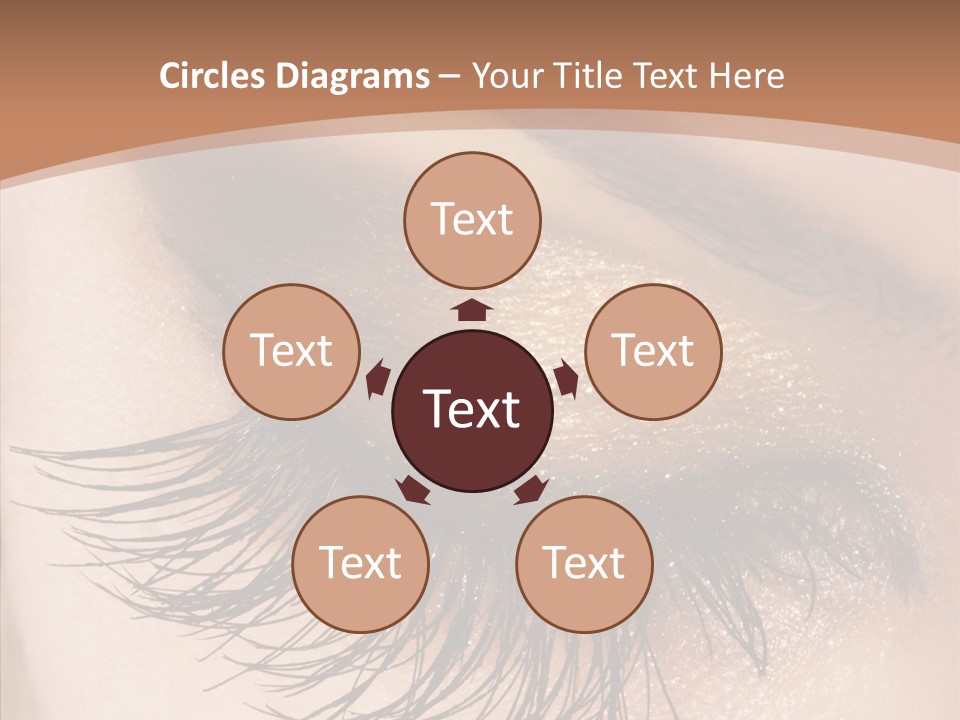 Eyebrow Caucasian Beauty PowerPoint Template