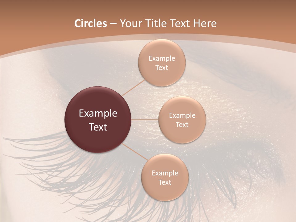 Eyebrow Caucasian Beauty PowerPoint Template