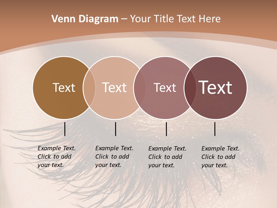 Eyebrow Caucasian Beauty PowerPoint Template