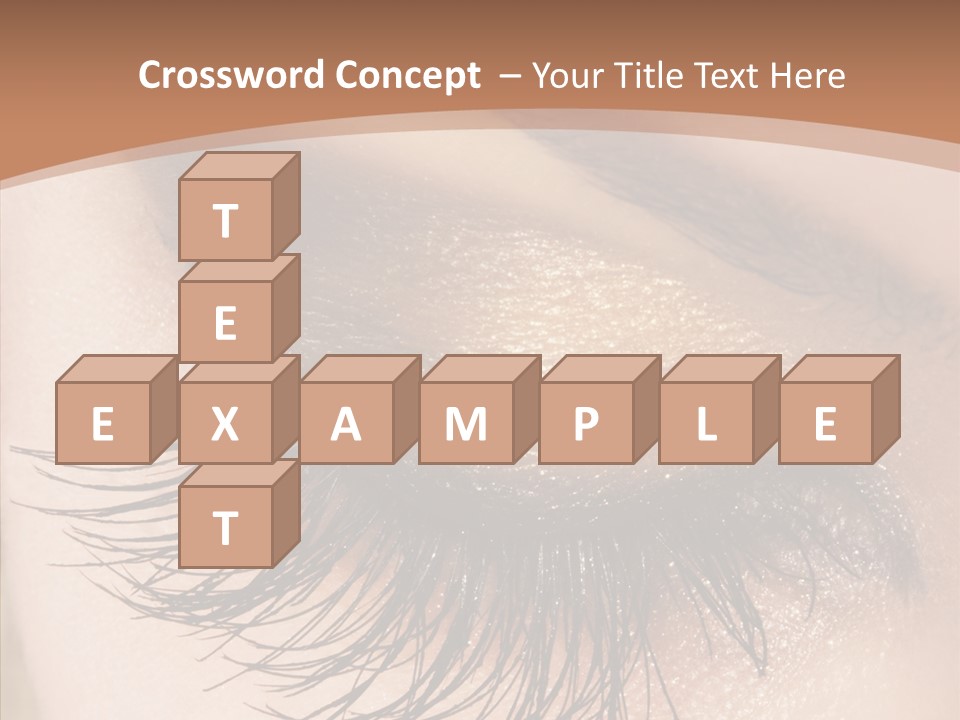 Eyebrow Caucasian Beauty PowerPoint Template