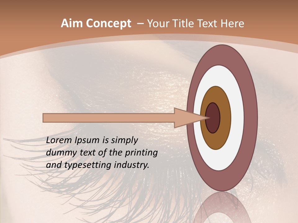 Eyebrow Caucasian Beauty PowerPoint Template